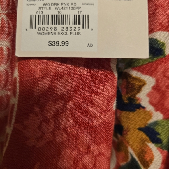 Lauren Conrad NWT Ladies 1X skirt adorable buttons down front - Picture 6 of 6